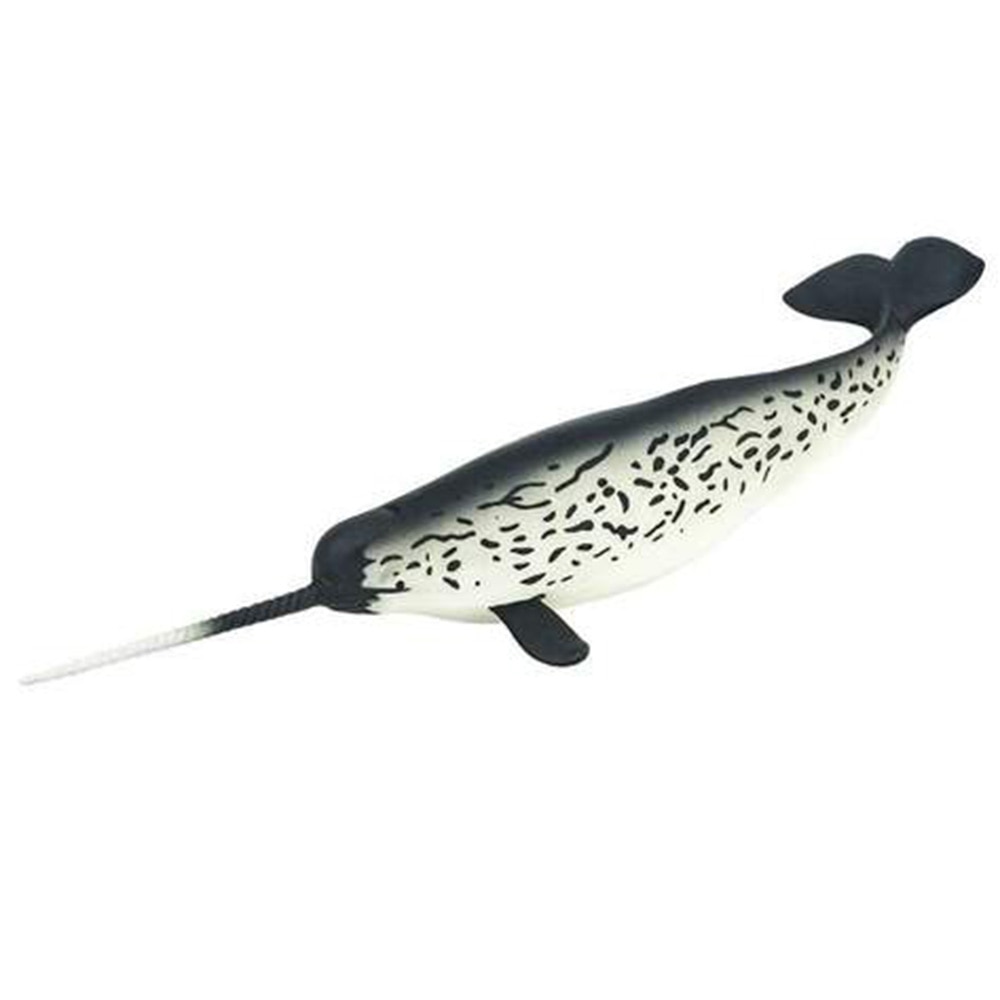 Safari, Toys & Figurines, Gifts, Kids, Resin Animal, Narwhal, 10.75"x2.75", 142782